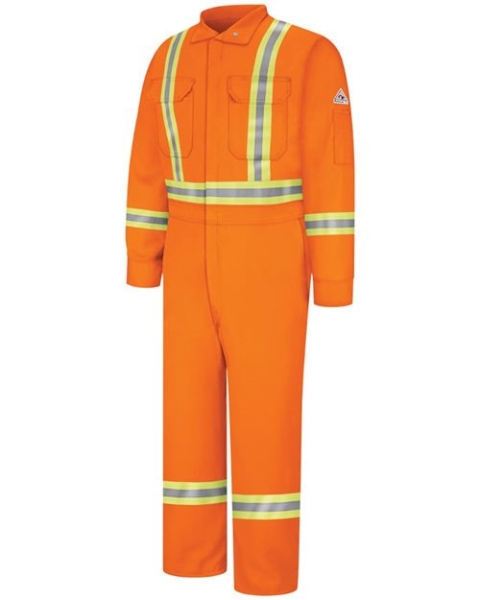 Bulwark - Men's Premium Coverall with CSA Compliant Reflective Trim - EXCEL FR® ComforTouch®. - CLBC
