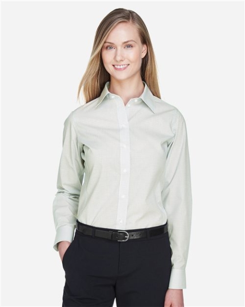 Devon & Jones - Women's Crown Collection® Micro Tattersall Woven Dress Shirt - DG510W