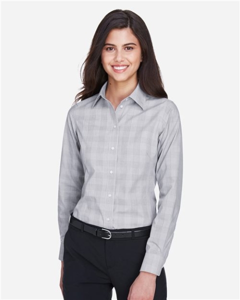 Devon & Jones - Women's Crown Collection® Glen Plaid Woven Dress Shirt - DG520W