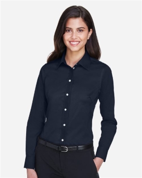 Devon & Jones - Women's Crown Collection® Solid Stretch Twill Woven Dress Shirt - DG530W