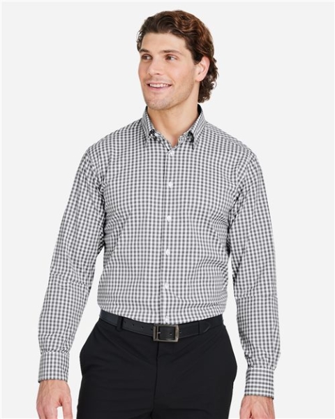 Devon & Jones - Men's CrownLux Performance® Gingham Dress Shirt - DG536