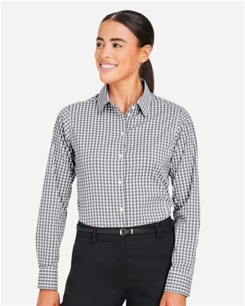 Devon & Jones - Women's CrownLux Performance® Gingham Dress Shirt - DG536W