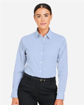 Devon & Jones - Women's CrownLux Performance® Microstripe Dress Shirt - DG537W