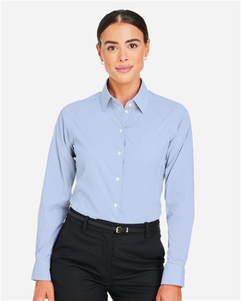 Devon & Jones - Women's CrownLux Performance® Microstripe Dress Shirt - DG537W