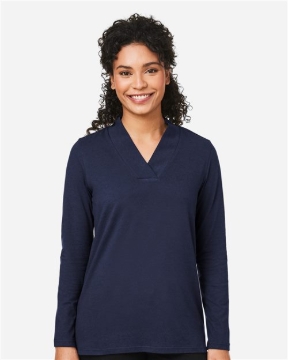 Devon & Jones - Women's Raleigh Shawl Collar Knit Top - DP121W