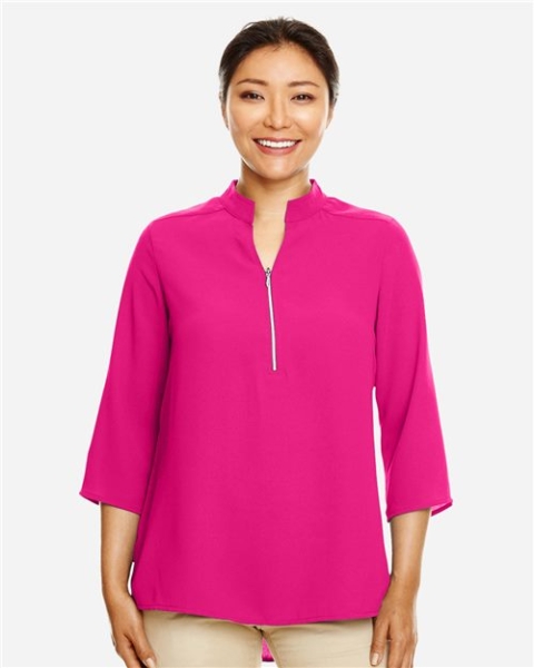 Devon & Jones - Women's Perfect Fit™  Three-Quarter Sleeve Crepe Tunic - DP611W