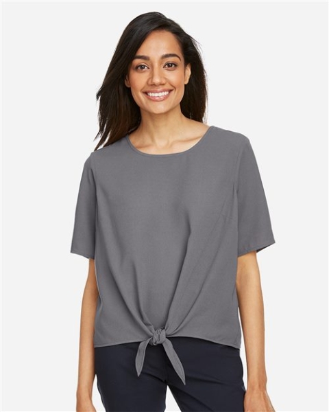 Devon & Jones - Women's Perfect Fit™ Tie Front Blouse - DP617W