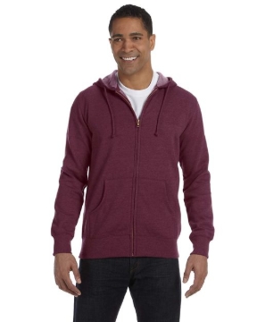 econscious - Unisex Heathered Full-Zip Hooded Sweatshirt - EC5680