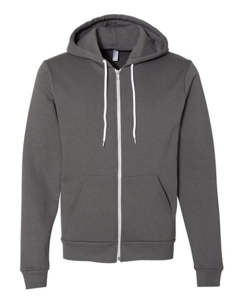 American Apparel - Unisex USA-Made Flex Fleece Full-Zip Hoodie Sweatshirt - F497US