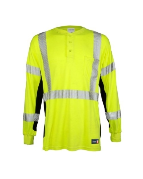 Kishigo - Unisex FR Long Sleeve Henley T-Shirt - F694