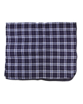 Navy/ Silver Plaid