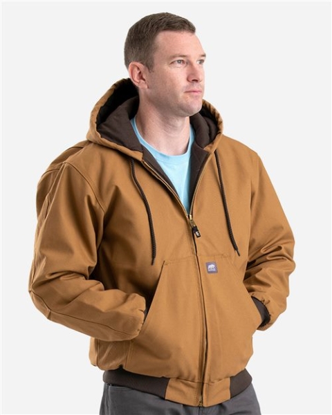 Berne Apparel - Men's Tall Highland Washed Cotton Duck Hooded Jacket - HJ51T