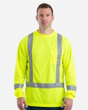 Berne Apparel - Men's Tall Hi-Vis Class 3 Performance T-Shirt - HVK013T