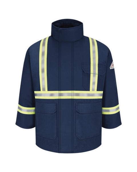 Bulwark - Men's Long Deluxe Parka With Reflective Trim - EXCEL FR® ComforTouch - JLPCL