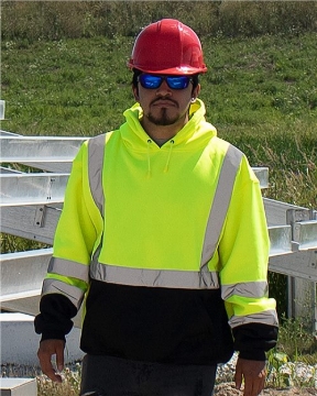 Kishigo - Unisex Hi-Vis Hooded Sweatshirt - JS154