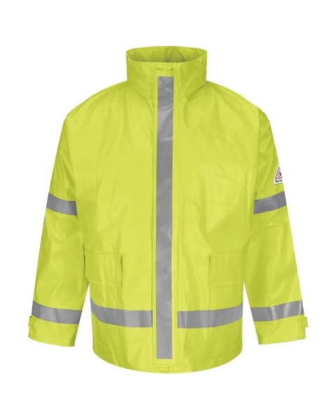 Bulwark - Men's Hi-Visibility Flame-Resistant Rain Jacket - JXN6