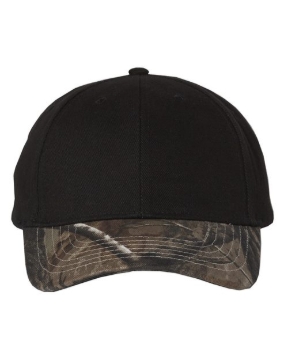 Kati - Solid Crown with Camo Bill Cap - LC25