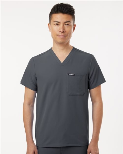 Jaanuu - Men's Holmes Everyday 1-Pocket Scrub V-Neck Top - M10001