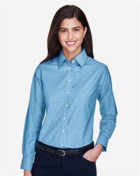 Harriton - Women's Stain-Release Short Sleeve Oxford Shirt - M600SW