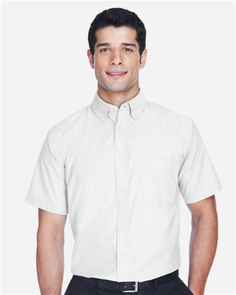 Harriton - Men's Oxford Short Sleeve with Stain-Release - M600S