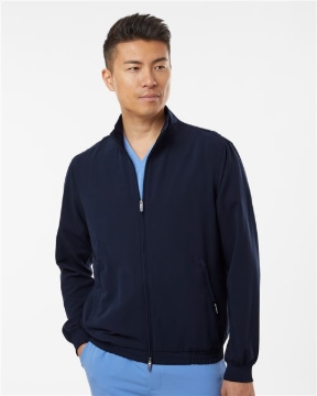 Jaanuu - Men's Wolfe Everyday Full-Zip 6-Pocket Scrub Jacket - M60001