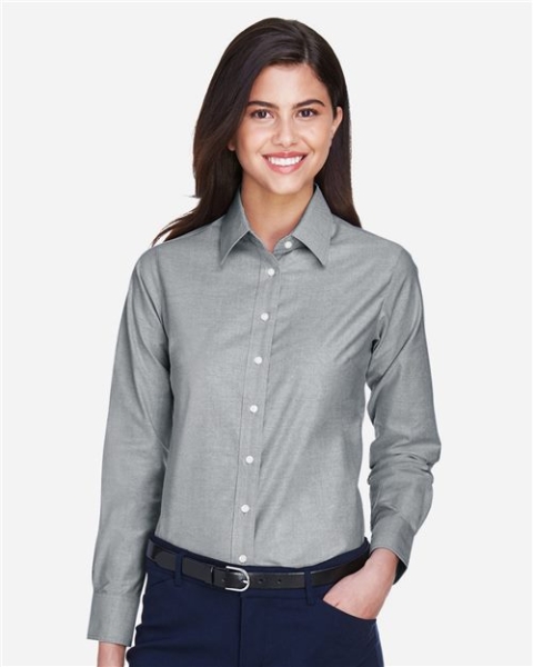 Harriton - Women's Long Sleeve Oxford Dress Shirt - M600W