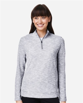 North End - Women's Eclipse Jacquard Quarter-Zip Pullover - NE415W