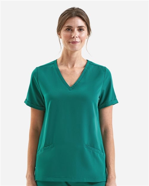 Onna - Women's Invincible V-Neck Stretch Scrub Top - NN310