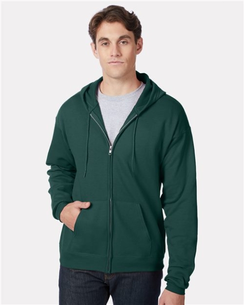 Hanes - Unisex EcoSmart® Full-Zip Hooded Sweatshirt - P180
