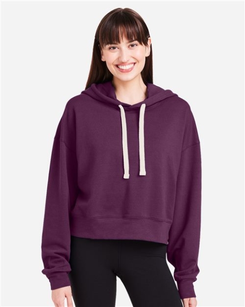 Glyder - Women's Vintage Oversized Cropped Hooded Sweatshirt - PDP1725