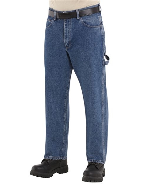 Bulwark - Men's Flame Resistant Pre-Washed Denim Dungaree - PEJ8