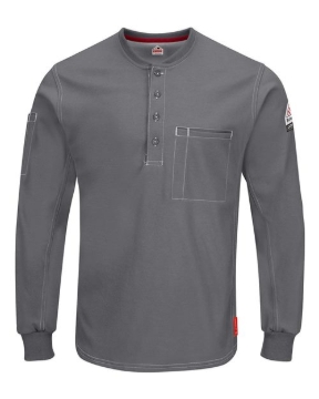 Bulwark - Men's Tall iQ Series® Plus Long Sleeve Henley - QT40T