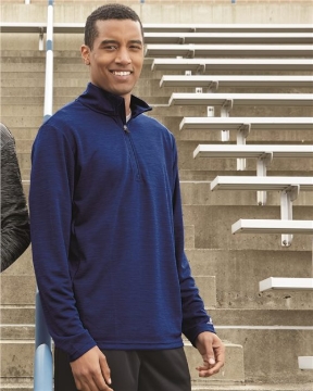 Russell Athletic - Men's Striated Quarter-Zip Pullover - QZ7EAM