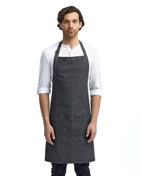 Artisan Collection by Reprime - Jeans Stitch Denim Bib Apron - RP126