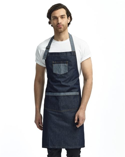 Artisan Collection by Reprime - Domain Contrast Denim Bib Apron - RP127