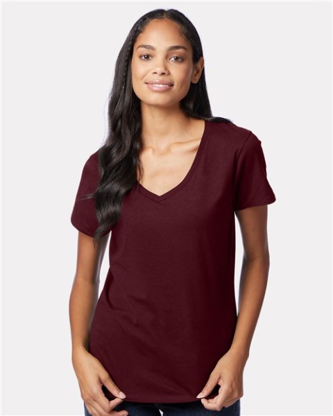 Hanes - Women's Perfect-T V-Neck T-Shirt - S04V