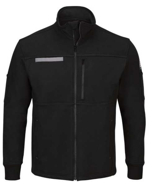 Bulwark - Men's Zip Front Fleece Jacket-Cotton /Spandex Blend - SEZ2