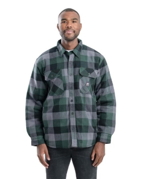 Berne Apparel - Men's Tall Timber Flannel Shirt Jacket - SH69T