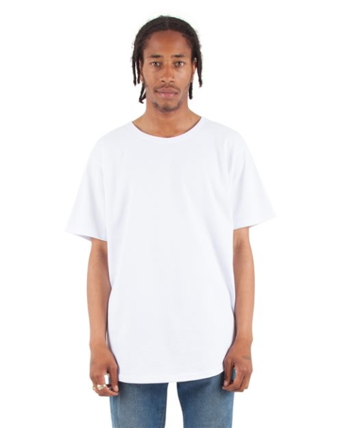 Shaka Wear - Unisex Curved Hem Long T-Shirt - SHCLT