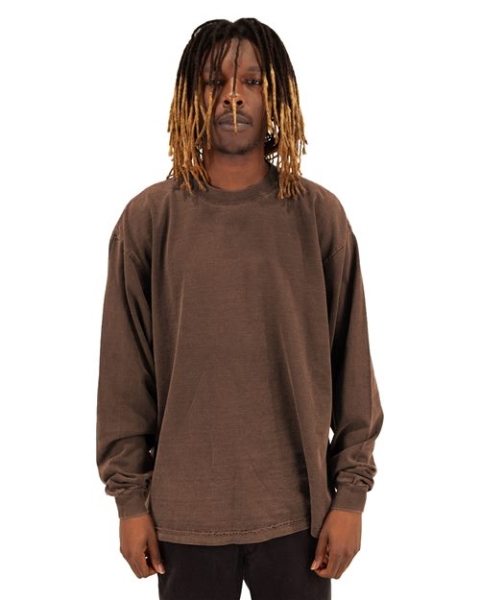 Shaka Wear - Unisex Max Heavyweight Garment-Dyed Long Sleeve T-Shirt - SHGDLS