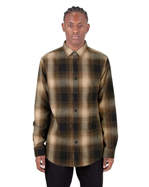 Shaka Wear - Unisex Plaid Flannel Overshirt - SHHFS
