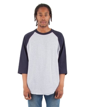 Shaka Wear - Unisex Raglan Three-Quarter Sleeve T-Shirt - SHRAG