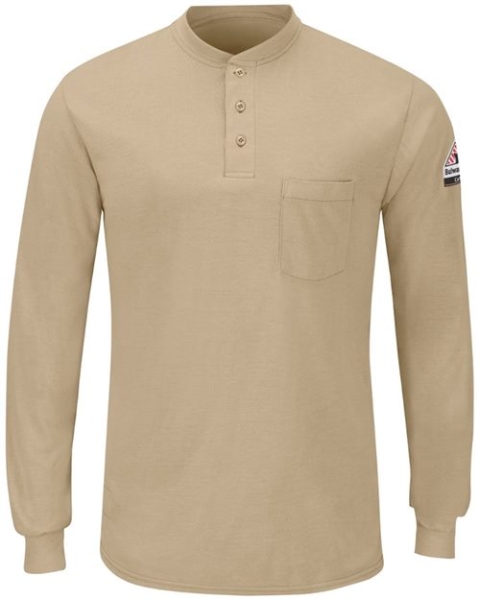 Bulwark - Men's Long Sleeve Henley - SML8