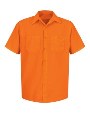 Red Kap - Men's Enhanced Visibility Short Sleeve Work Shirt - SS24