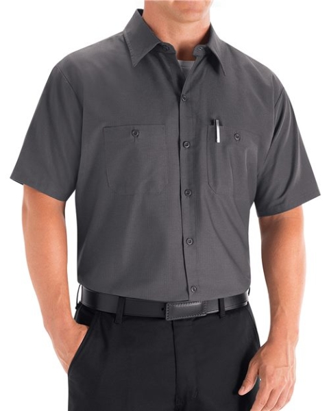 Red Kap - Men's Tall Mimix™ Short Sleeve Work Shirt - SX20T