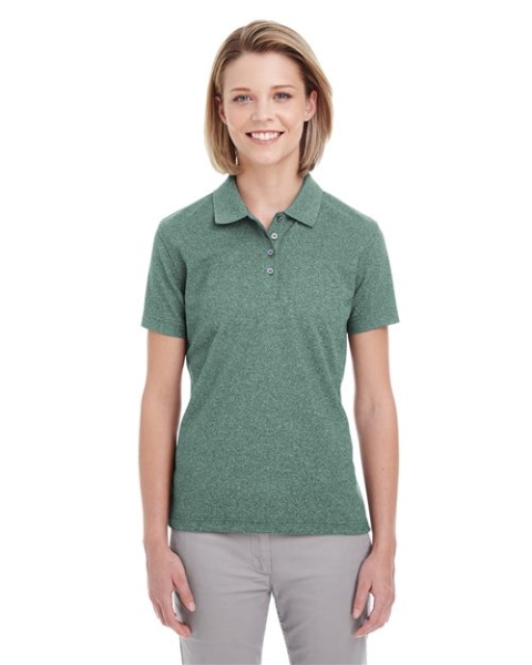 UltraClub - Women's Heathered Pique Polo - UC100W