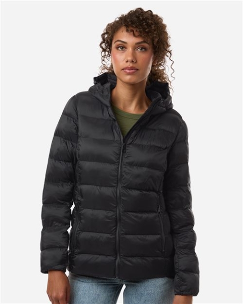 Weatherproof - Women's Lightweight Poly-filled Hooded Puffer Jacket - W26715