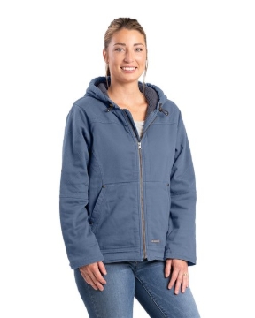 Berne Apparel - Women's Sherpa-Lined Twill Hooded Jacket - WHJ48